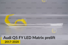 Блок світловода фари Audi Q5 FY LED Matrix (2017-2020) дорест короткий зовнішній правий
