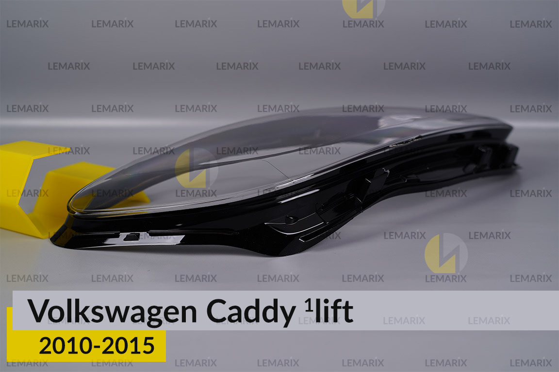Скло фари VW Volkswagen Caddy (2010-2015) 1 рест праве