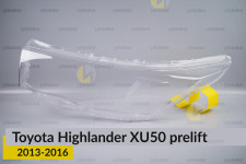 Скло фари Toyota Highlander XU50 (2013-2016) дорест ліве