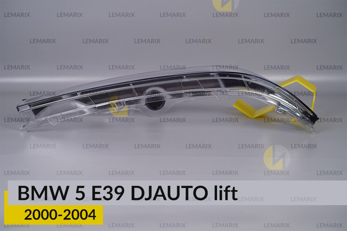 Скло фари BMW 5 E39 Silver (2000-2004) рест ліве