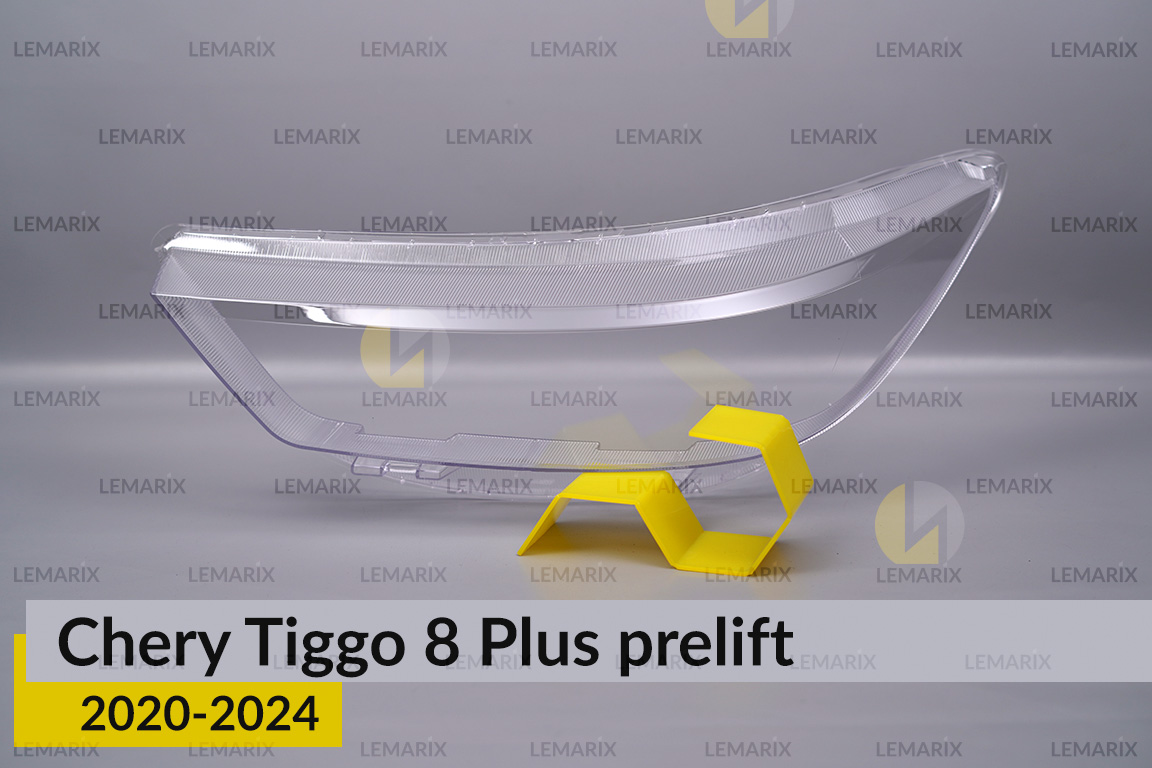 Скло фари Chery Tiggo 8 Plus (2020-2024) дорест ліве