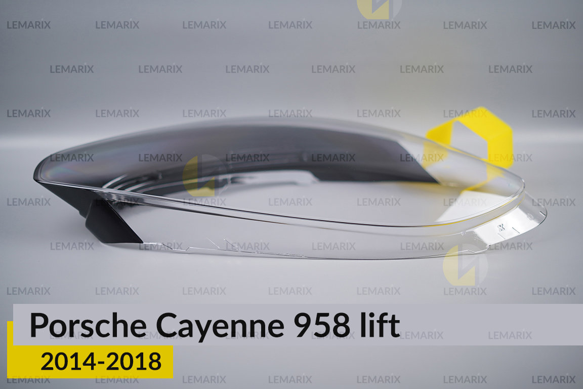 Скло фари Porsche Cayenne 958 (2014-2018) рест праве