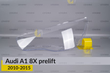 Скло фари Audi A1 8X (2010-2015) дорест ліве