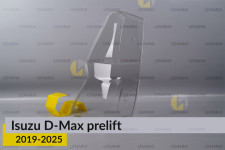 Стекло заднего фонаря Isuzu D-Max (2019-2026) дорест левое