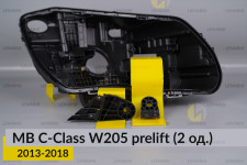 Ремкомплект кріплення корпуса фар Mercedes-Benz C-Class W205 (2013-2018) дорест правий – 2 од.