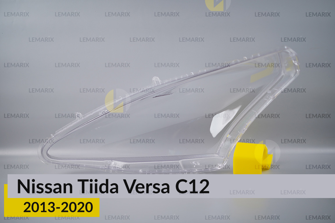 Скло фари Nissan Tiida Versa C12 (2013-2020) праве