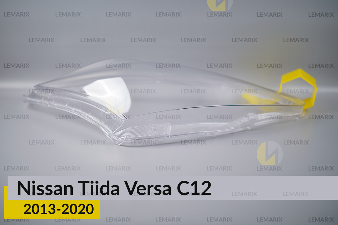 Скло фари Nissan Tiida Versa C12 (2013-2020) праве