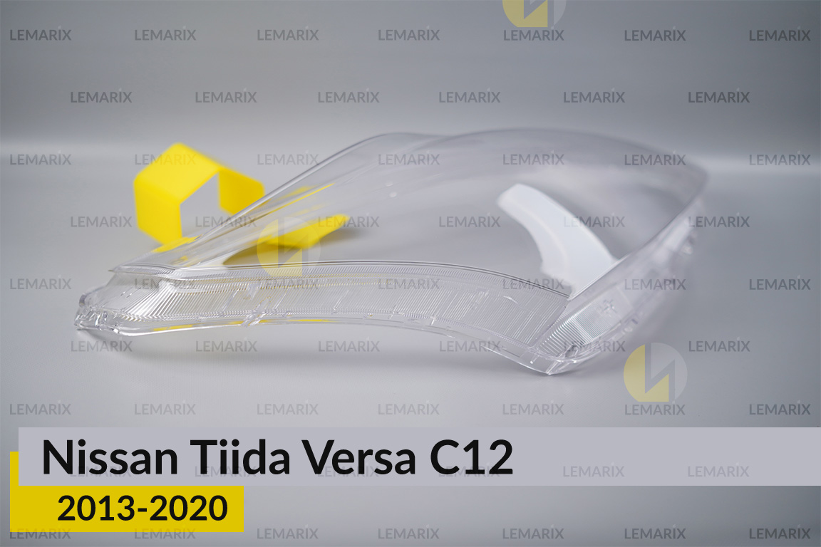 Скло фари Nissan Tiida Versa C12 (2013-2020) праве