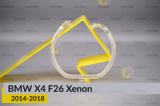 Кільце світловод фари BMW X4 F26 Xenon (2014-2018) мале внутрішнє angel eyes праве