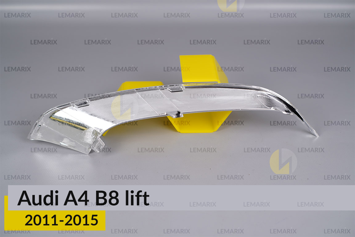 Хромована декоративна маска нижня Audi A4 B8 (2011-2015) рест ліва