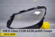 Скло фари Mercedes-Benz E-Class C238 A238 Coupe (2016-2020) дорест ліве