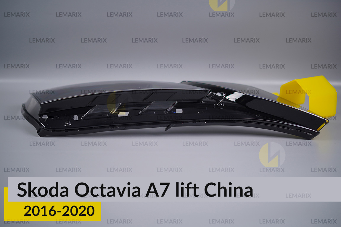 Скло фари Skoda Octavia A7 China (2016-2020) рест праве