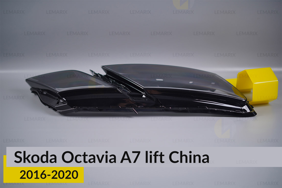 Скло фари Skoda Octavia A7 China (2016-2020) рест праве