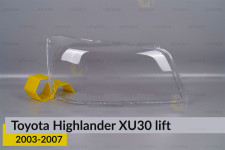 Стекло фары Toyota Highlander XU30 (2003-2007) рест правое