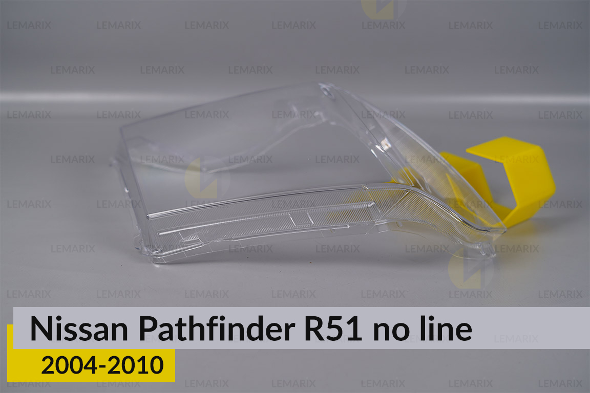 Скло фари Nissan Pathfinder R51 (2004-2010) без полоски праве