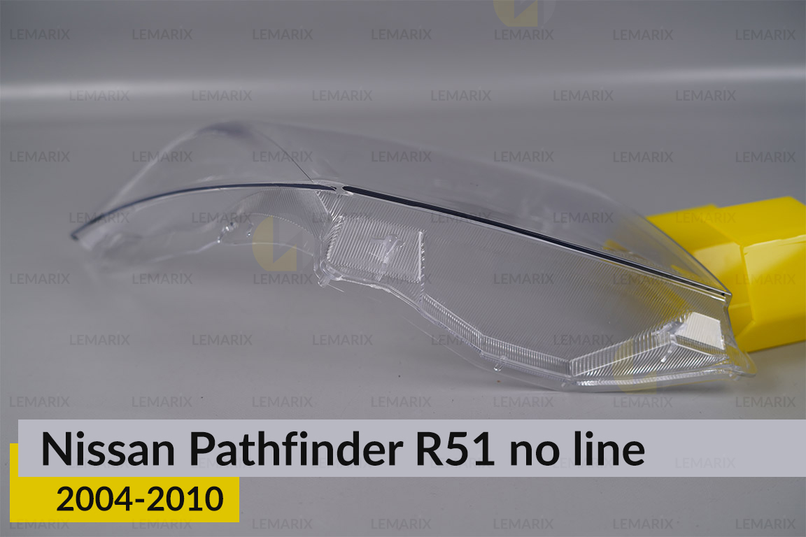 Скло фари Nissan Pathfinder R51 (2004-2010) без полоски праве