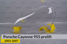 Скло фари Porsche Cayenne 955 (2003-2007) дорест ліве