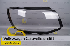 Стекло фары VW Volkswagen Caravelle (2015-2019) дорест правое