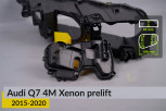Кришка ковпак заглушка фари Audi Q7 4M Xenon (2015-2020) дорест бокова права