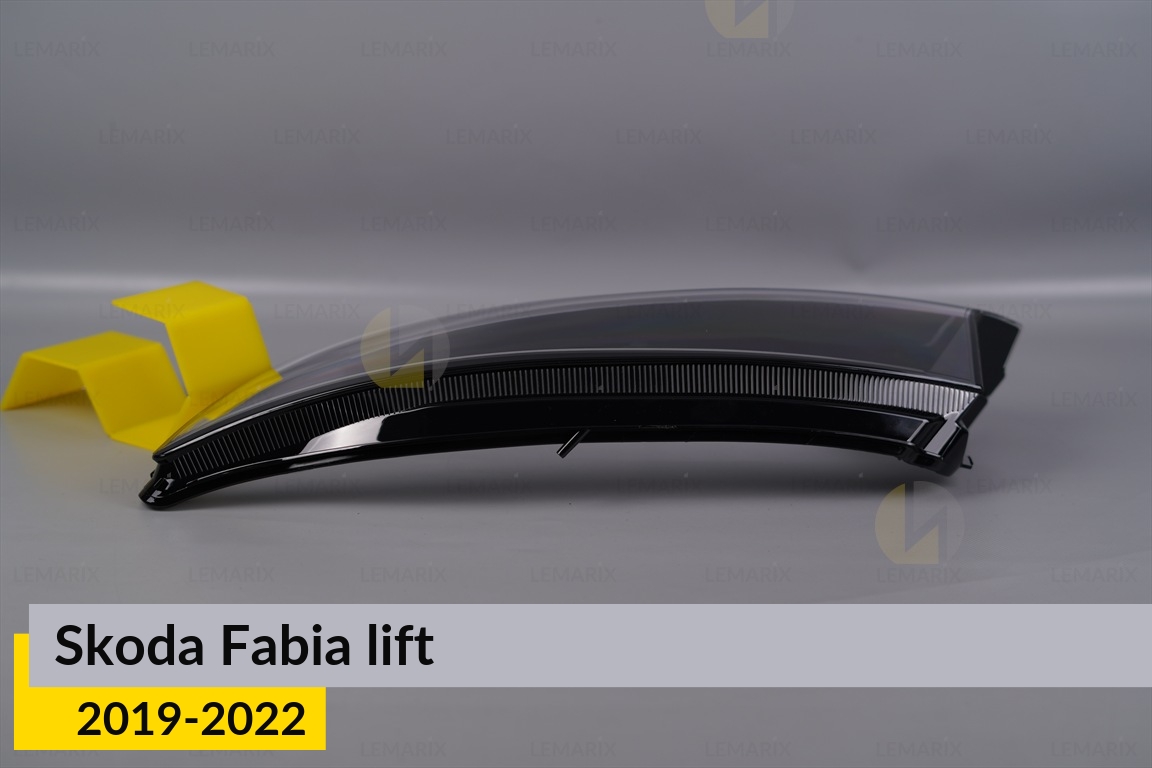 Скло фари Skoda Fabia (2019-2022) рест ліве