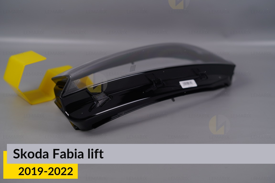 Скло фари Skoda Fabia (2019-2022) рест ліве