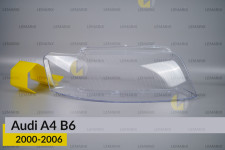 Стекло фары Audi A4 B6 (2000-2006) правое
