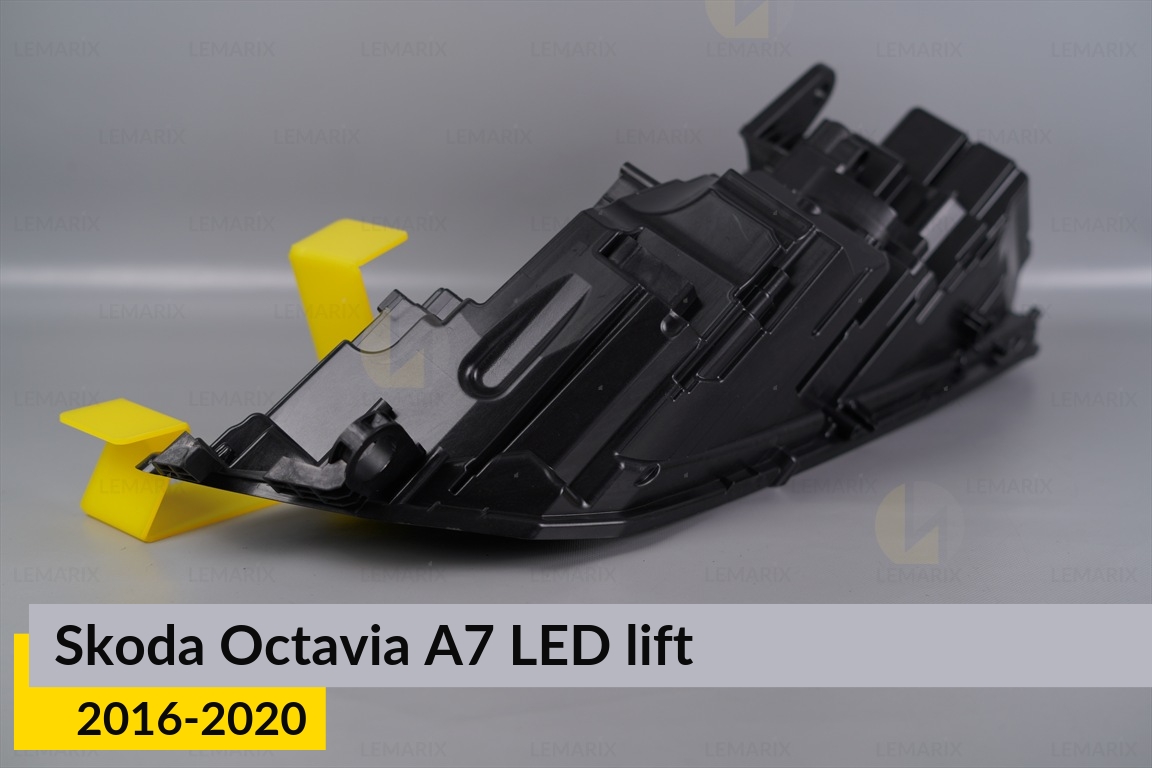 Корпус фари Skoda Octavia A7 LED (2016-2020) рест лівий