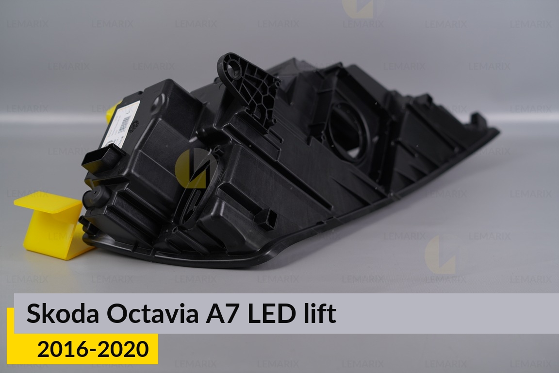 Корпус фари Skoda Octavia A7 LED (2016-2020) рест лівий