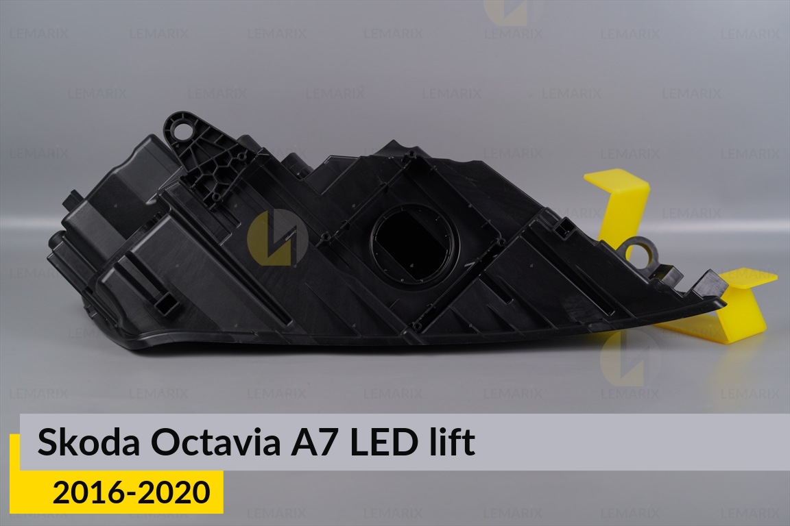 Корпус фари Skoda Octavia A7 LED (2016-2020) рест лівий