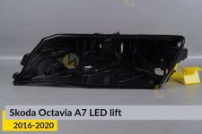 Корпус фари Skoda Octavia A7 LED (2016-2020) рест лівий