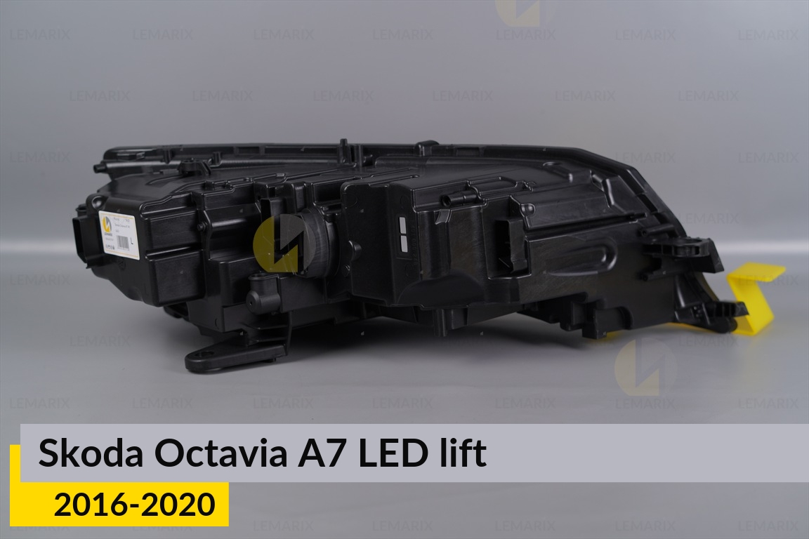 Корпус фари Skoda Octavia A7 LED (2016-2020) рест лівий