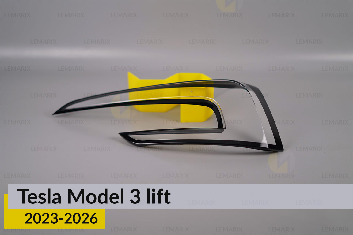 Скло заднього ліхтаря внутрішнє в кришці багажника Tesla Model 3 (2023-2026) рест праве