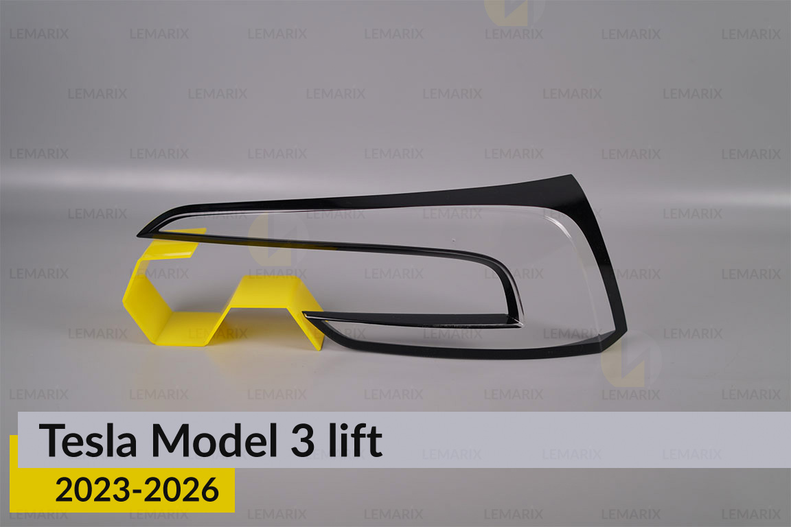 Скло заднього ліхтаря внутрішнє в кришці багажника Tesla Model 3 (2023-2026) рест праве