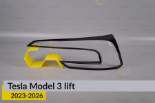 Стекло заднего фонаря внутреннее в крышке багажника Tesla Model 3 (2023-2026) рест правое