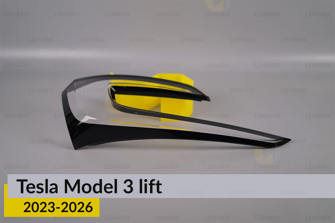 Скло заднього ліхтаря внутрішнє в кришці багажника Tesla Model 3 (2023-2026) рест праве