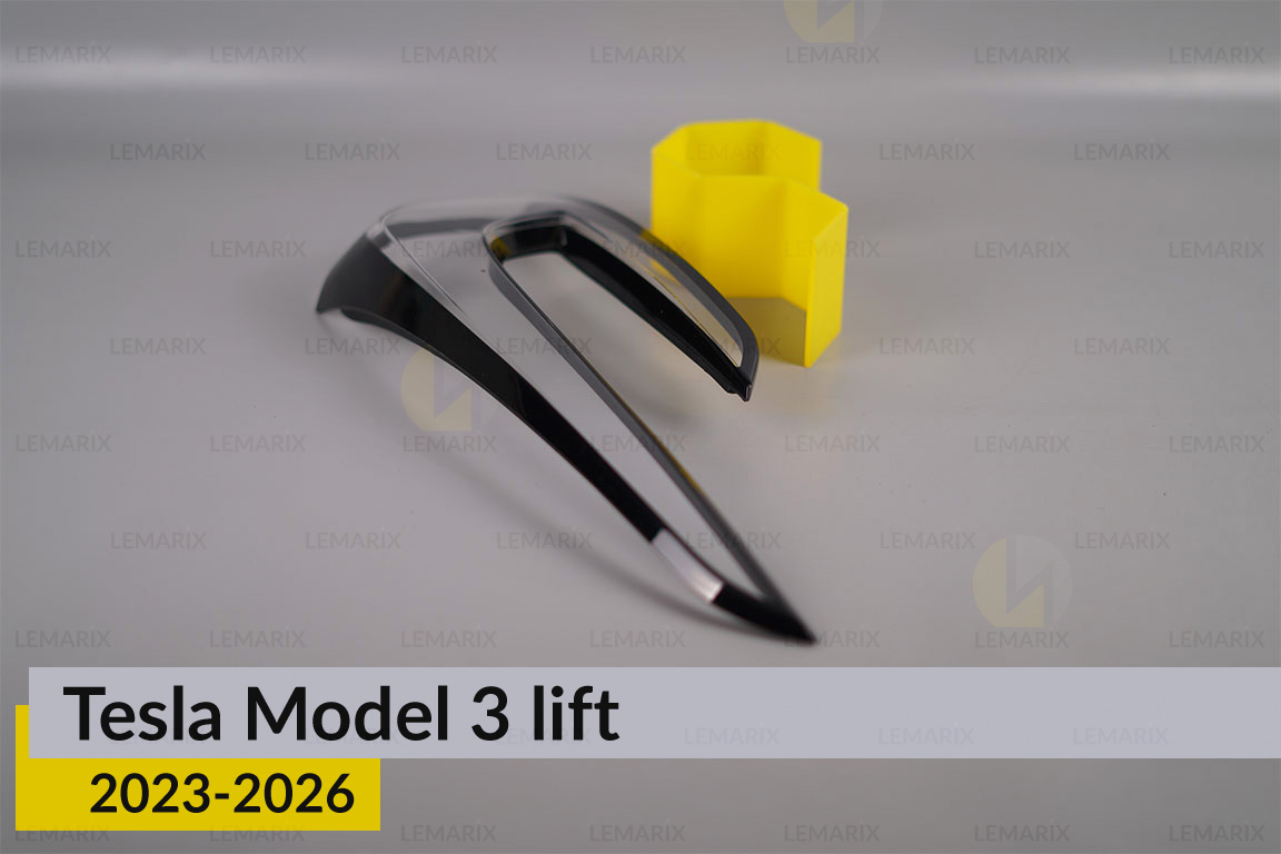 Скло заднього ліхтаря внутрішнє в кришці багажника Tesla Model 3 (2023-2026) рест праве