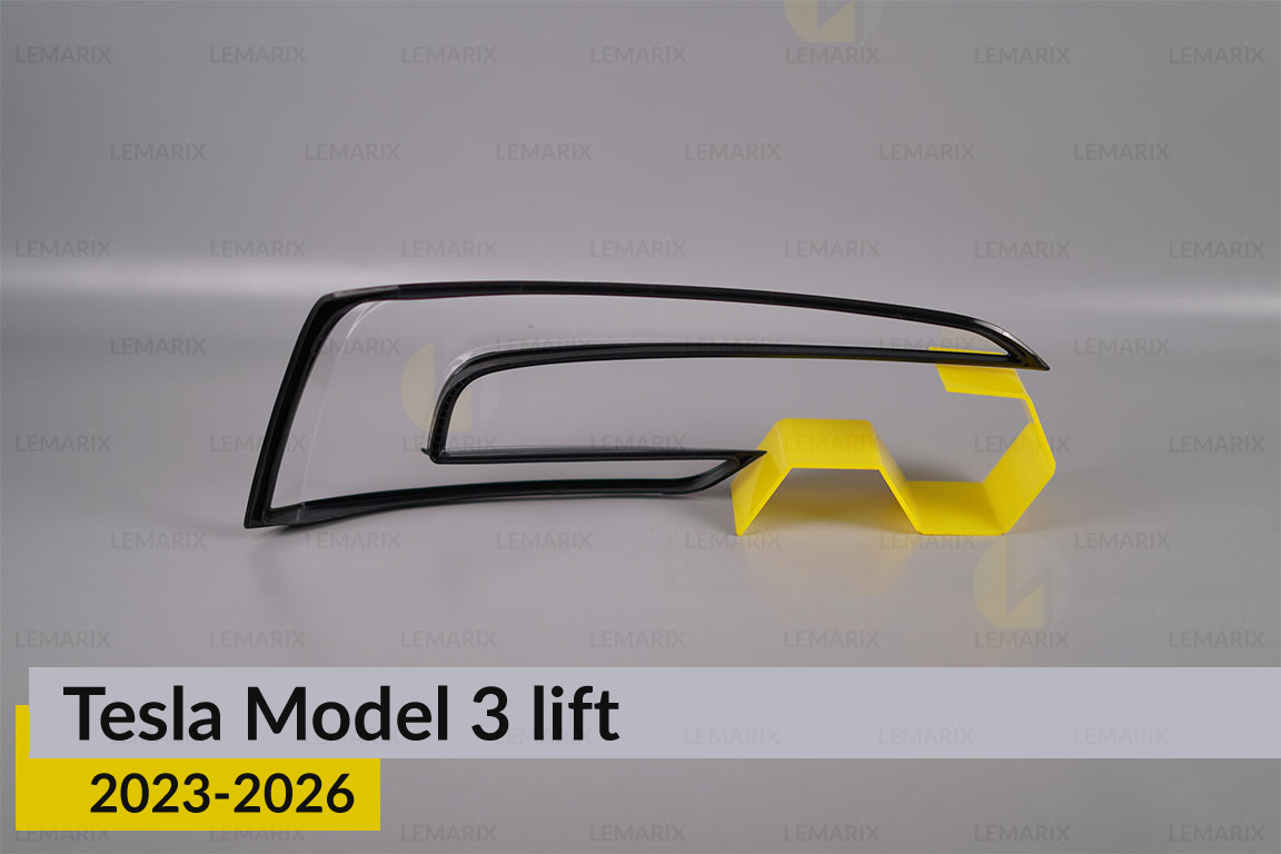 Скло заднього ліхтаря внутрішнє в кришці багажника Tesla Model 3 (2023-2026) рест праве