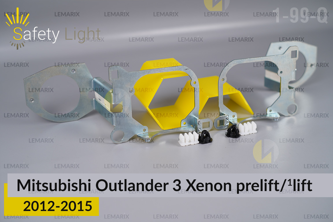 Перехідна рамка для Mitsubishi Outlander 3 Xenon (2012-2015) дорест/1 рест