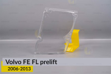 Стекло фары Volvo FE FL (2006-2013) дорест левое