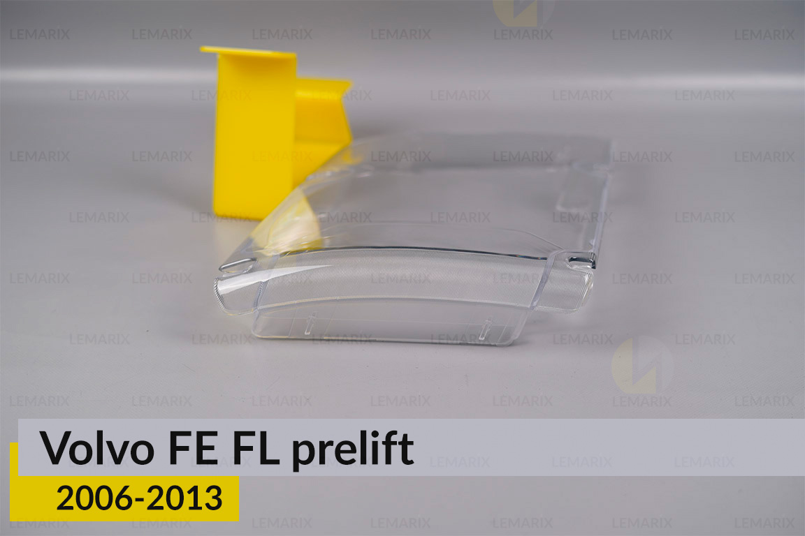 Скло фари Volvo FE FL (2006-2013) дорест ліве