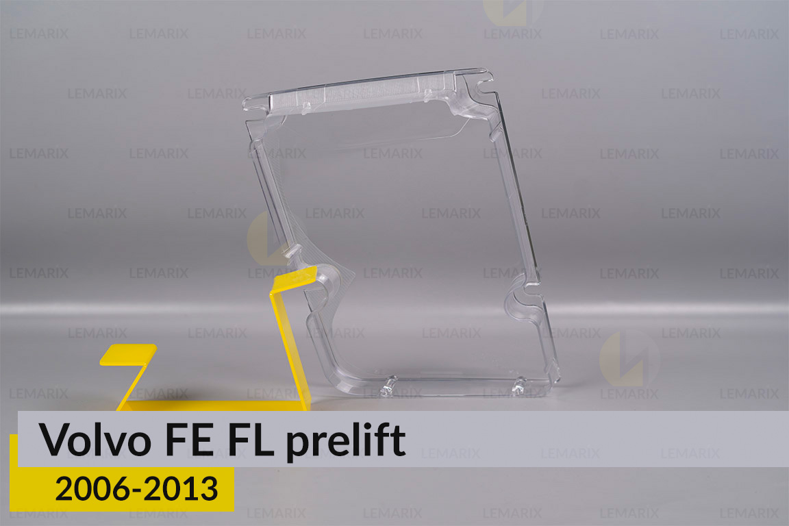 Скло фари Volvo FE FL (2006-2013) дорест ліве