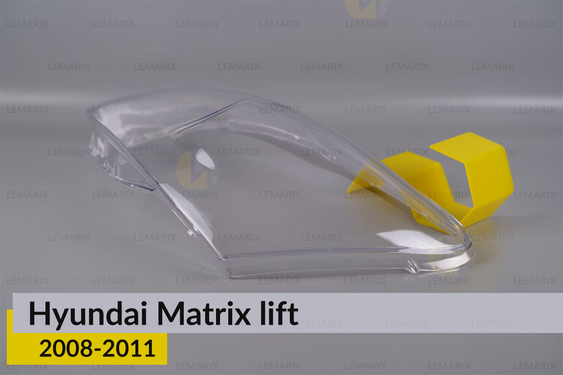 Скло фари Hyundai Matrix (2008-2011) рест ліве