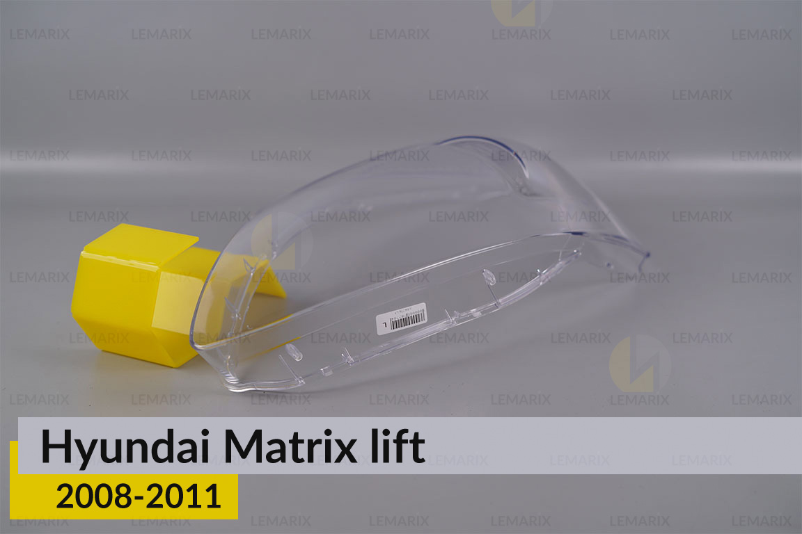 Скло фари Hyundai Matrix (2008-2011) рест ліве