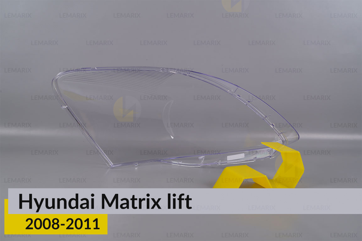 Скло фари Hyundai Matrix (2008-2011) рест ліве