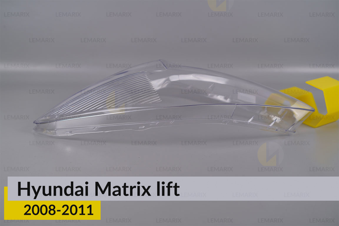 Скло фари Hyundai Matrix (2008-2011) рест ліве