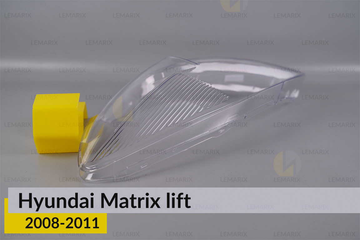 Скло фари Hyundai Matrix (2008-2011) рест ліве
