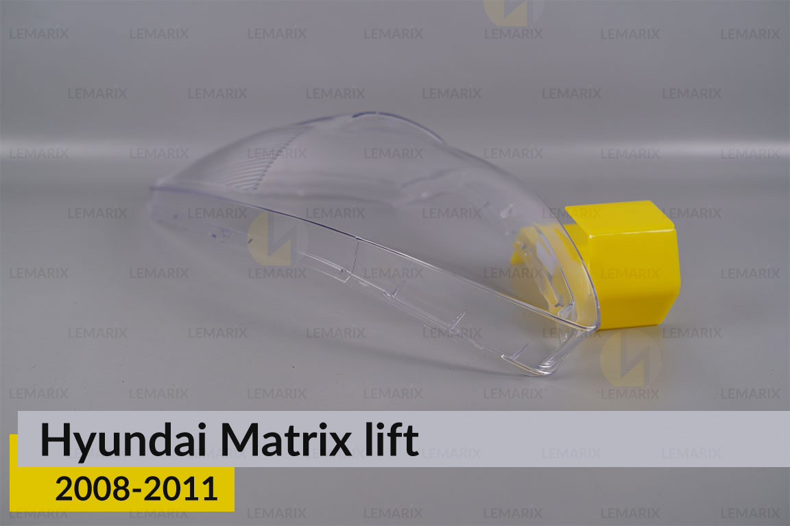 Скло фари Hyundai Matrix (2008-2011) рест ліве