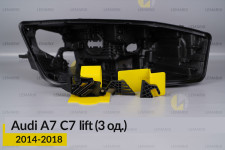 Ремкомплект кріплення корпуса фар Audi A7 C7 (2014-2018) рест правий – 3 од.