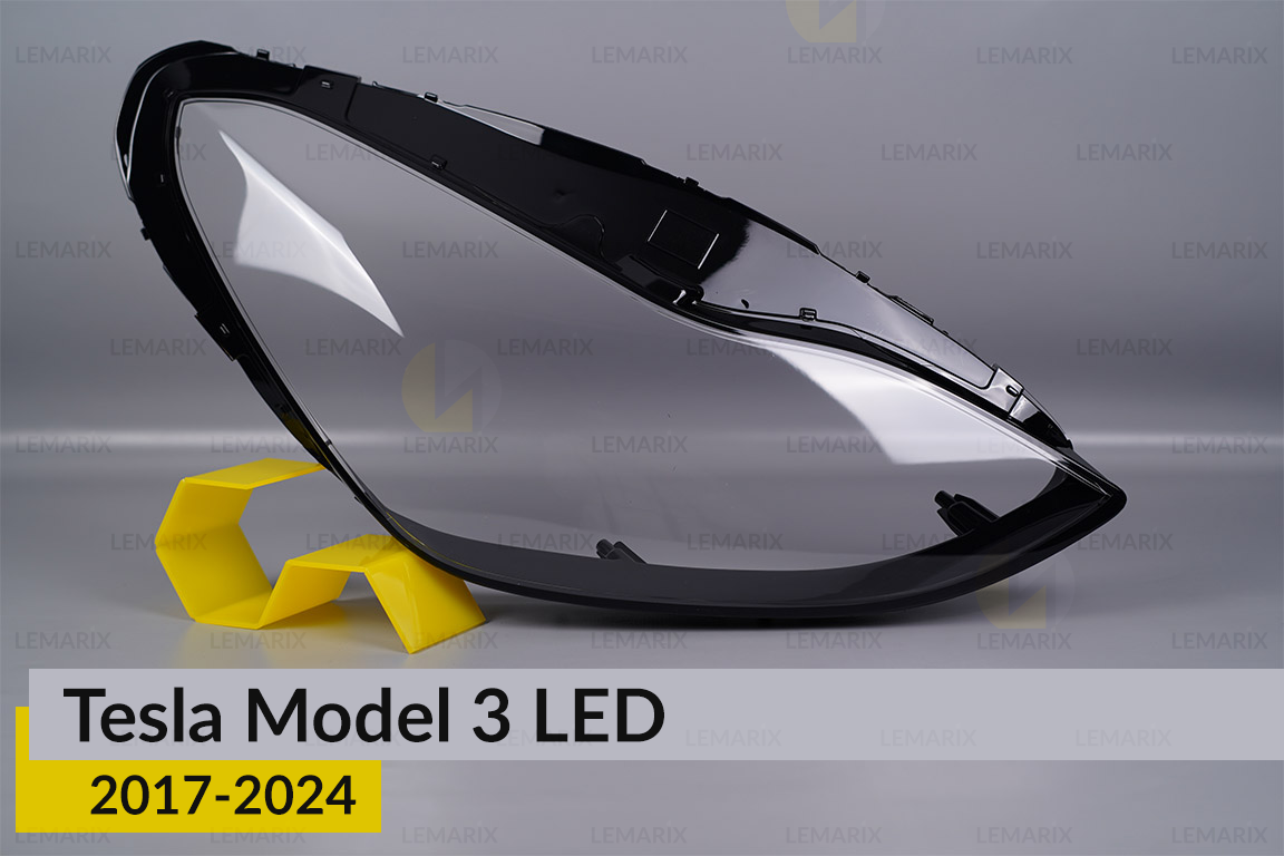 Скло фари Tesla Model 3 LED (2017-2024) праве