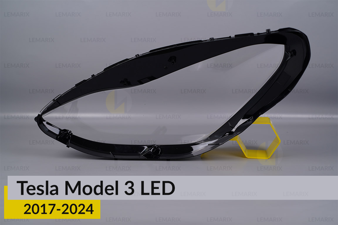 Скло фари Tesla Model 3 LED (2017-2024) праве